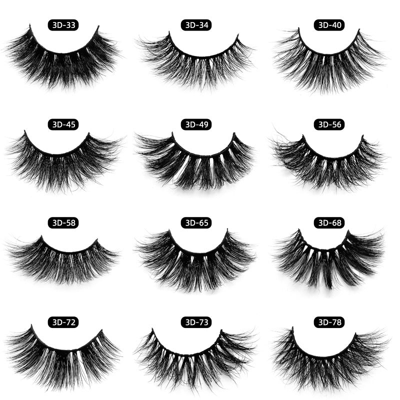 Durable Mink Eyelashes Natural Thick Eyelash False Lashes