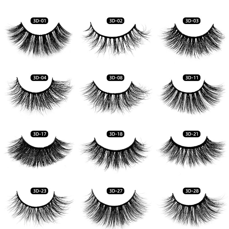 Durable Mink Eyelashes Natural Thick Eyelash False Lashes