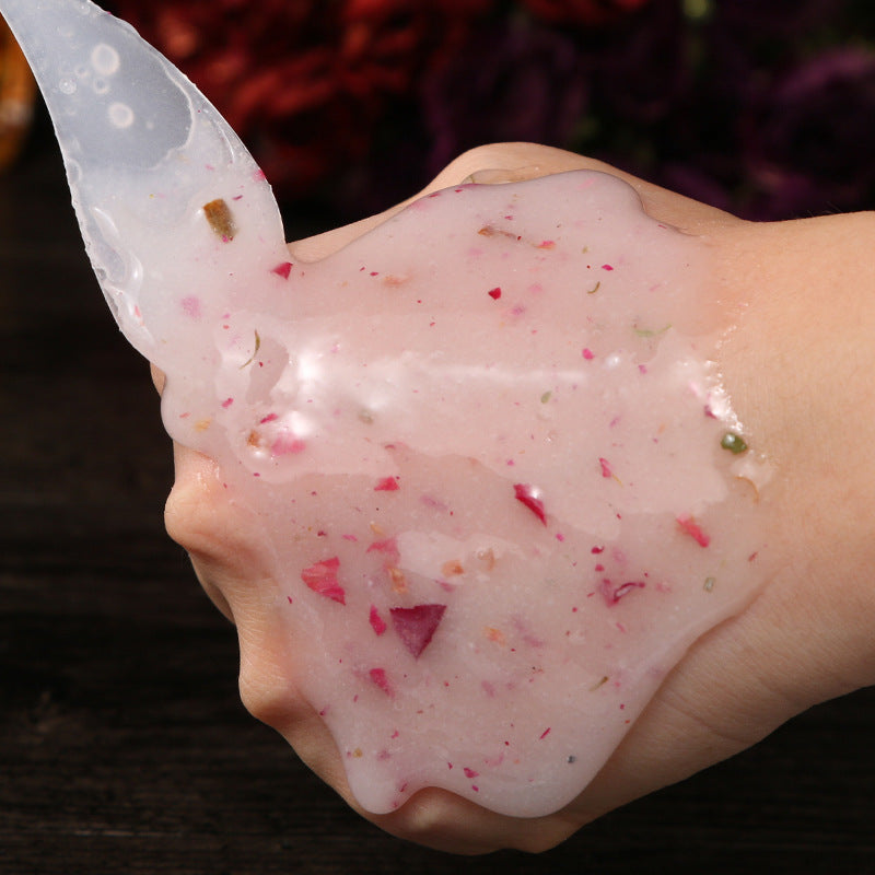 Masque doux en poudre à la rose pour femme, soin hydratant pour le visage