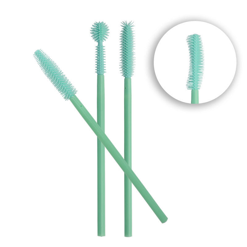 Disposable Mint Green Silicon Lash Curler Eyelash Beauty Makeup Brushes Accessories