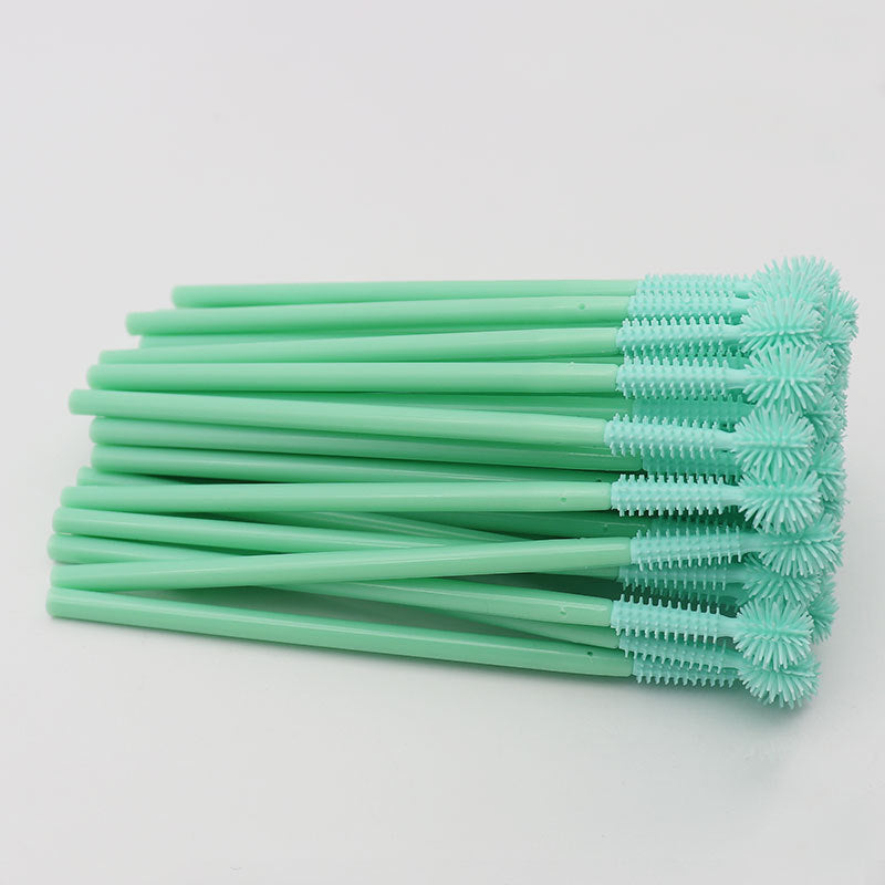 Disposable Mint Green Silicon Lash Curler Eyelash Beauty Makeup Brushes Accessories