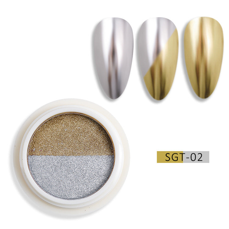 Pink Gold Magic Mirror Effect Powder Sier Nail Care Nail Art