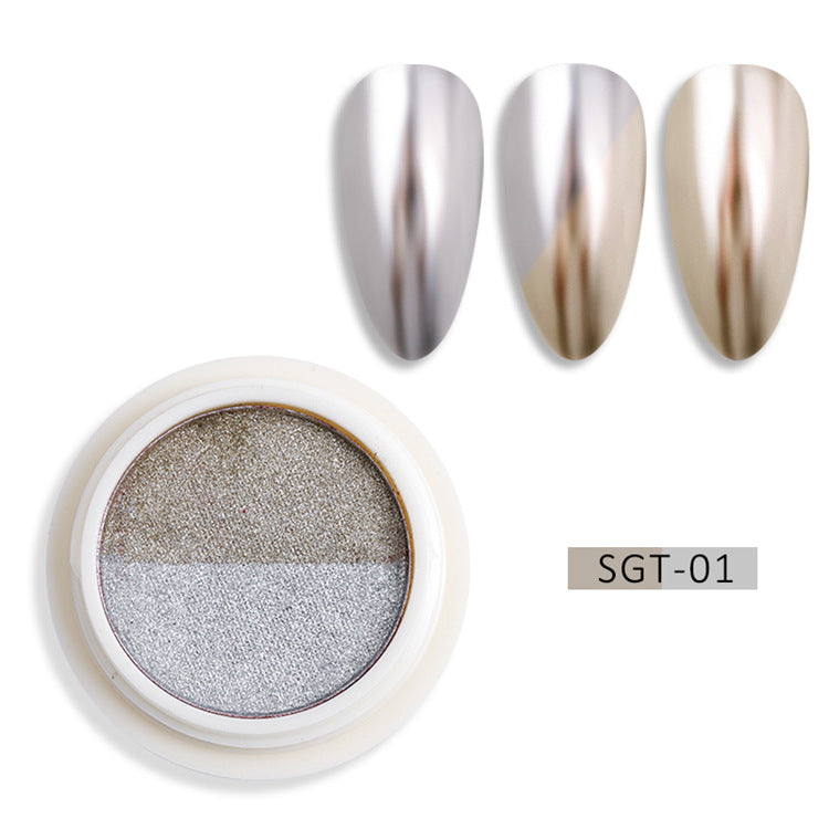 Pink Gold Magic Mirror Effect Powder Sier Nail Care Nail Art