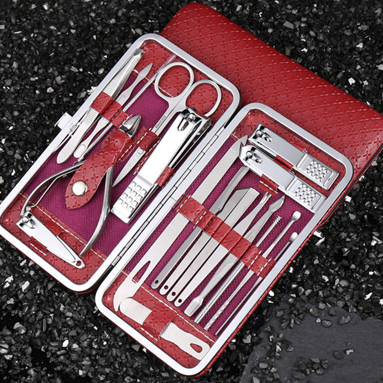 Portable Home Clippers Suit Groove Scissors Nail Tool Set