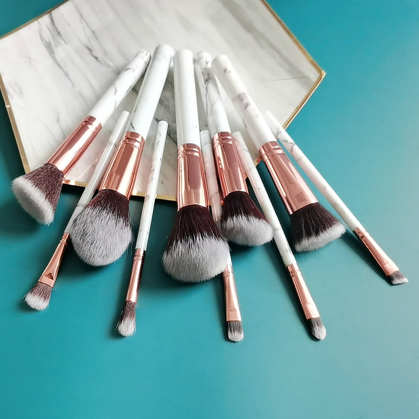 Clearance Brush Pink Suit Marble Beginner Makeup Brushes Accessories