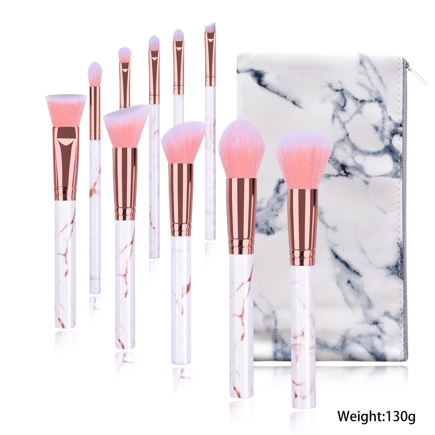 Clearance Brush Pink Suit Marble Beginner Makeup Brushes Accessories