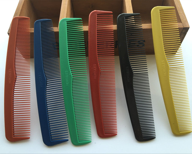 Brosses et peignes à cheveux en plastique colorés pour queue de cheval