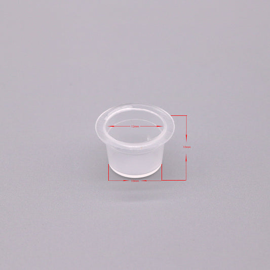 Pigment Cup Plastique Silicone Souple Soutien-Gorge Sourcils Eyeliner Permanent