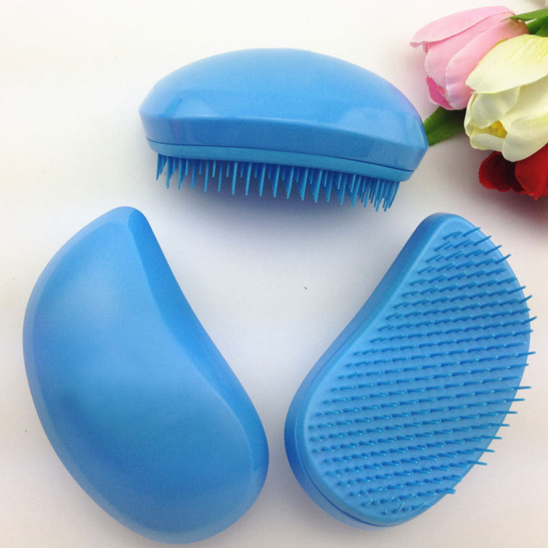 Brosses et peignes à cheveux lisses en plastique portables pour coiffure et massage