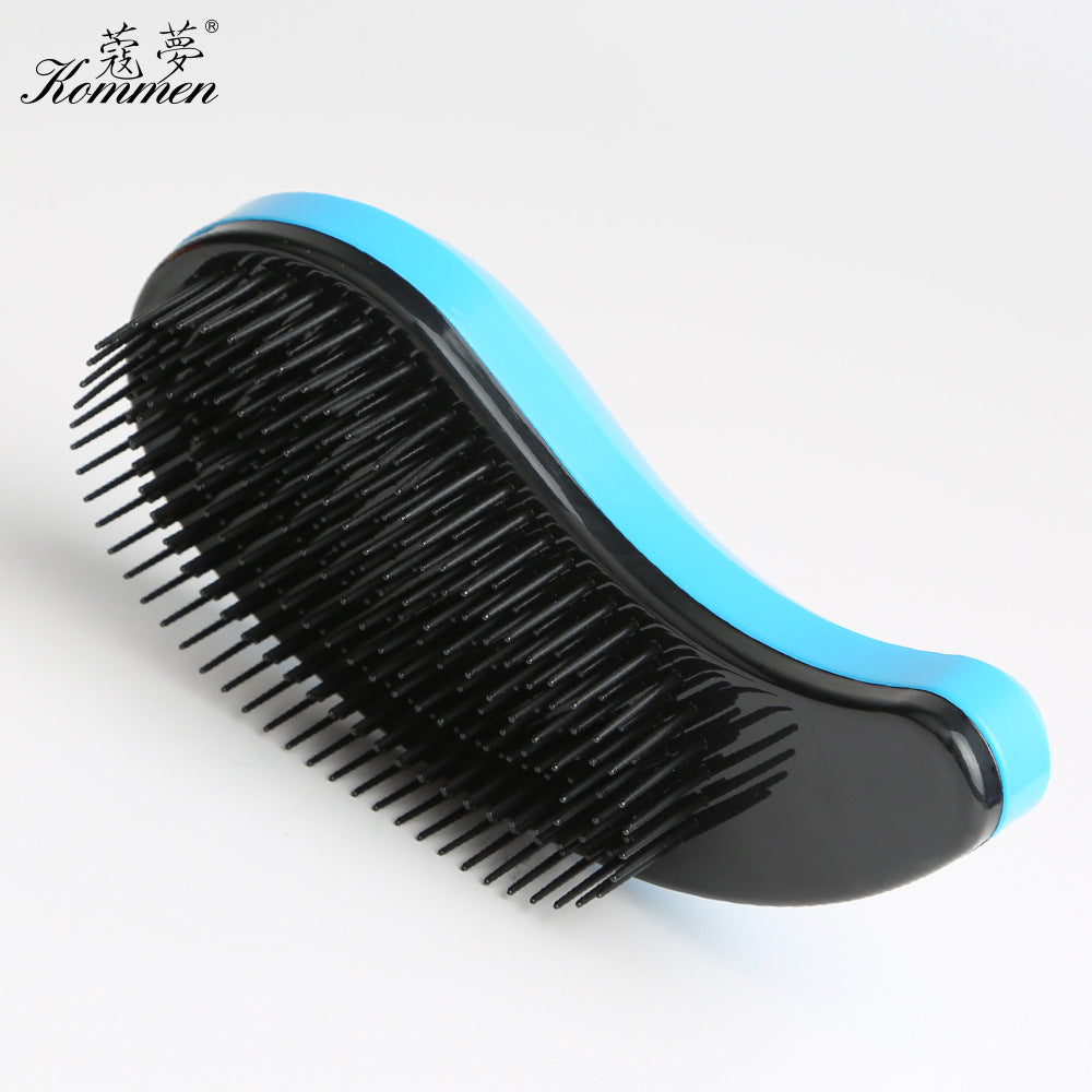 Brosses et peignes à cheveux en plastique de couleur bonbon de massage Comma Charming