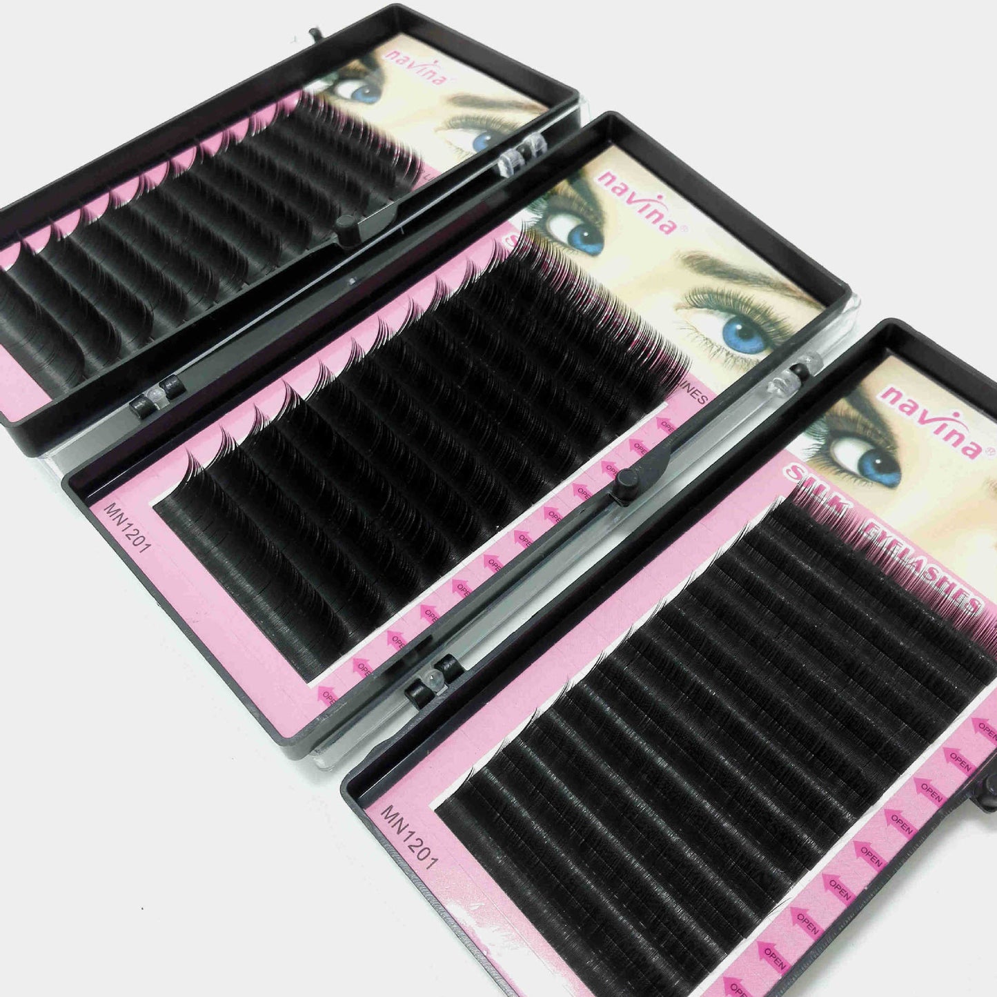 Row Fiber Grafting Eyelashes Beginner Practice False Lashes