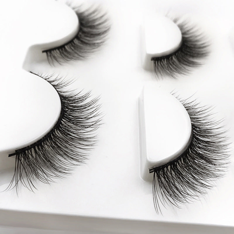 Mink Eyelashes Natural Cross Eyelash Pairs False Lashes