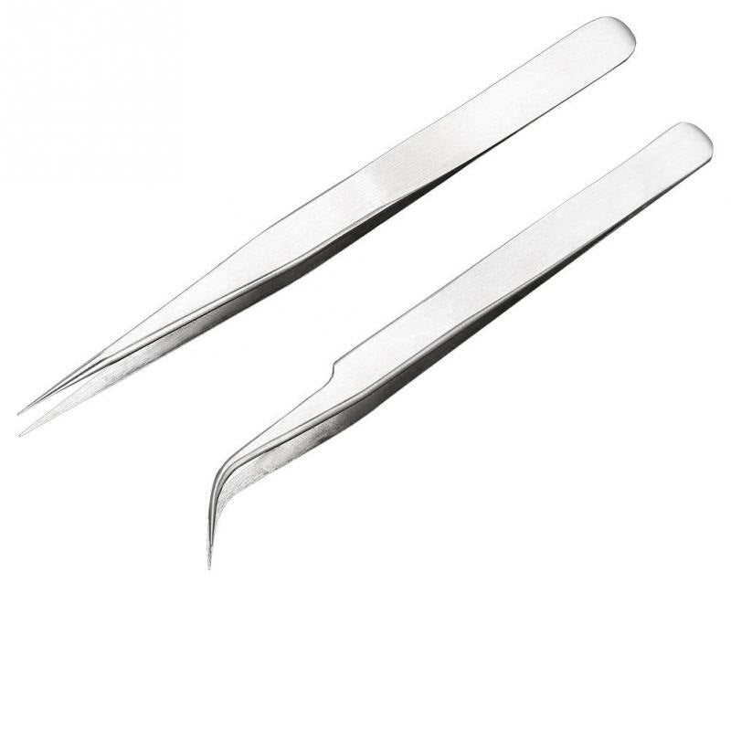 Pure Stainless Steel Tweezers Planting Grafting Makeup Accessories