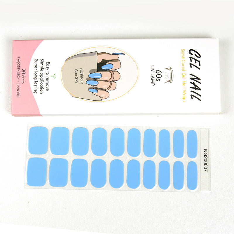 Gel Finger Therapy Light Uv Half Nail Stickers