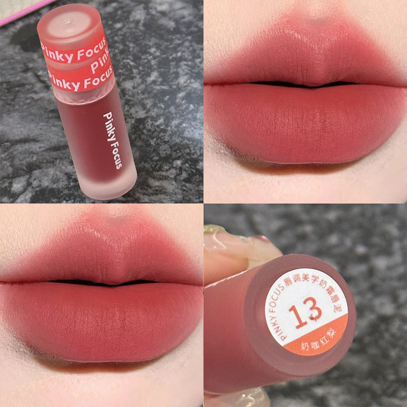 Gloss à lèvres Veet Milk Cream Mud Color Lacquer pour femme