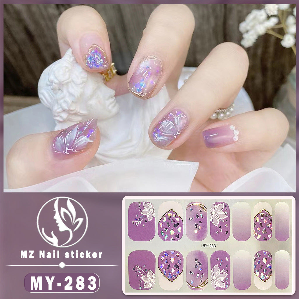 Autocollants pour ongles en gel à motif papillon tridimensionnel