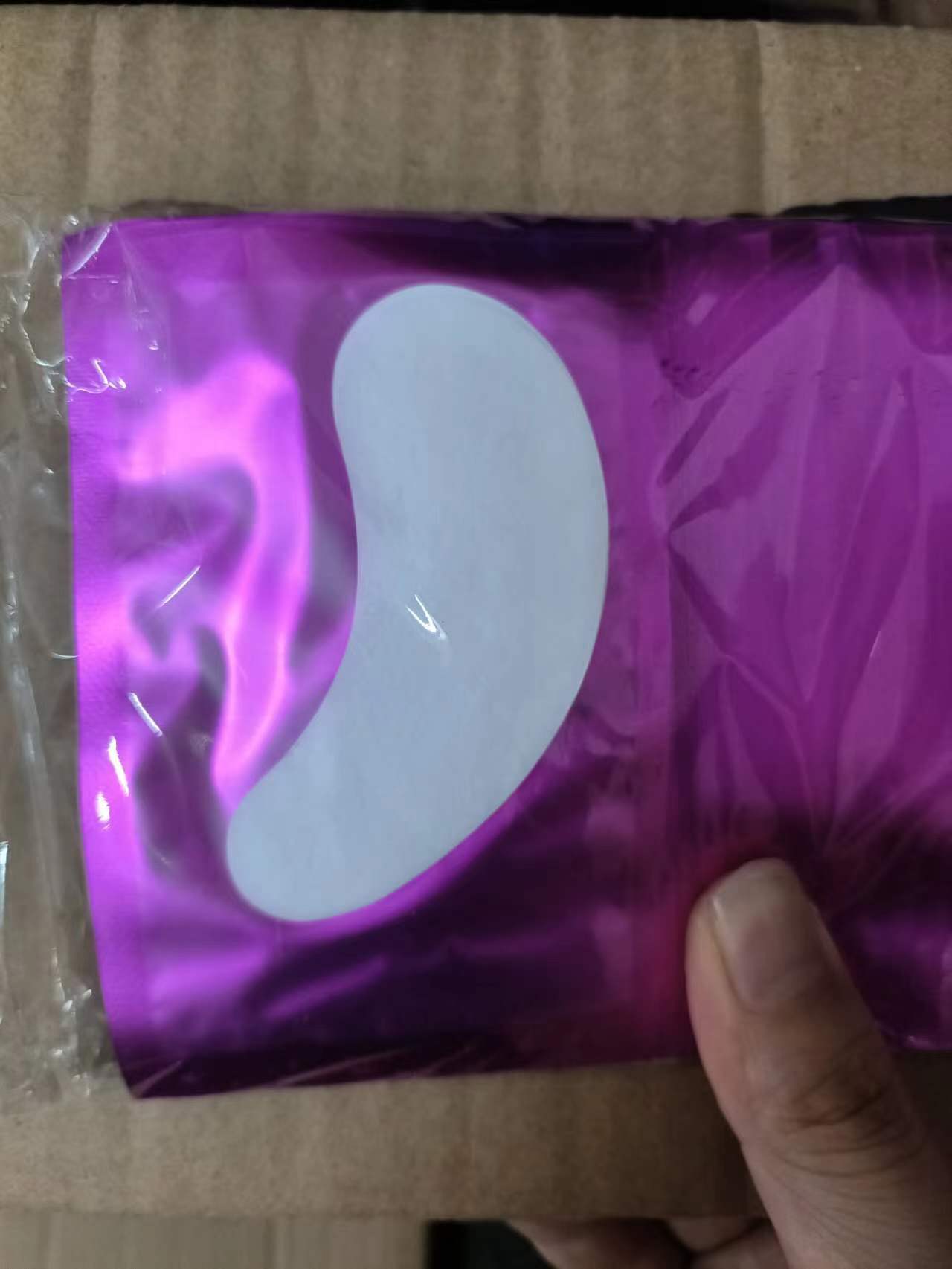 Coussin d'isolation pour greffe de cils violet Accessoires de maquillage hydrogel