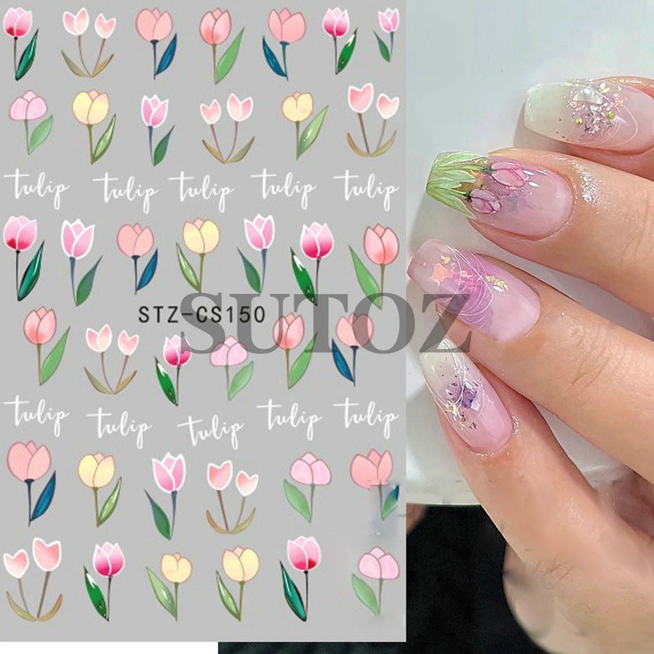 Style Strawberry Peach Bear Cute Series Nail Stickers