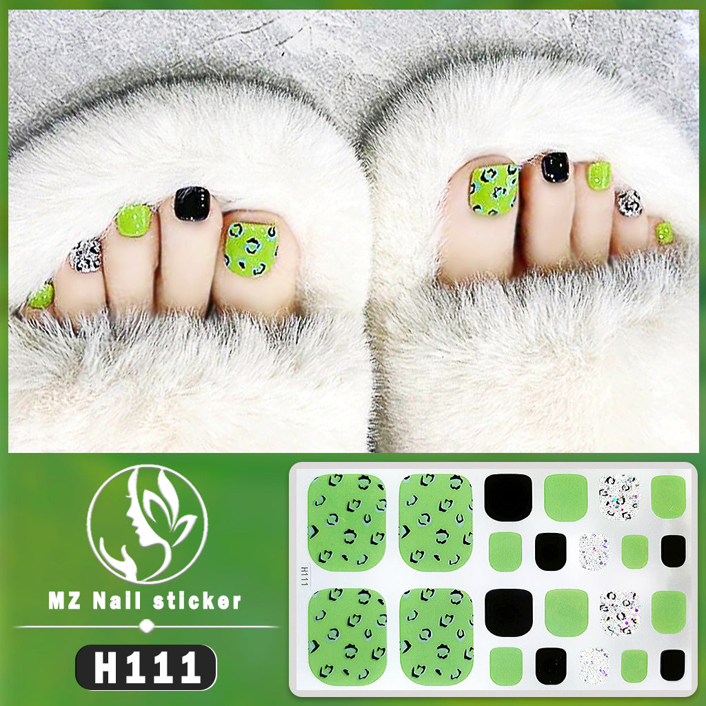 Feet Paper Imitation Diamond Waterproof Durable Nail Stickers