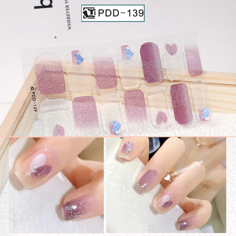 Love Waterproof Durable Applique Finished Patch Nail Art