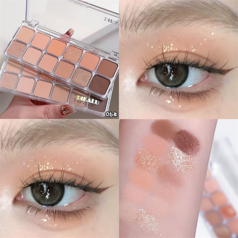 Plate Color Matte Earth Milk Tea Eyeshadow