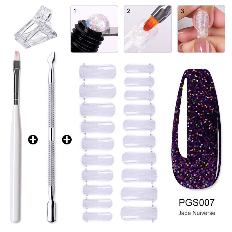 Beauty Crystal Extended Glue Suit Quick Nail Tool Set