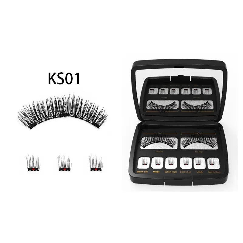 Magnetic Eyelashes With Mirror Magnet Natural False Lashes