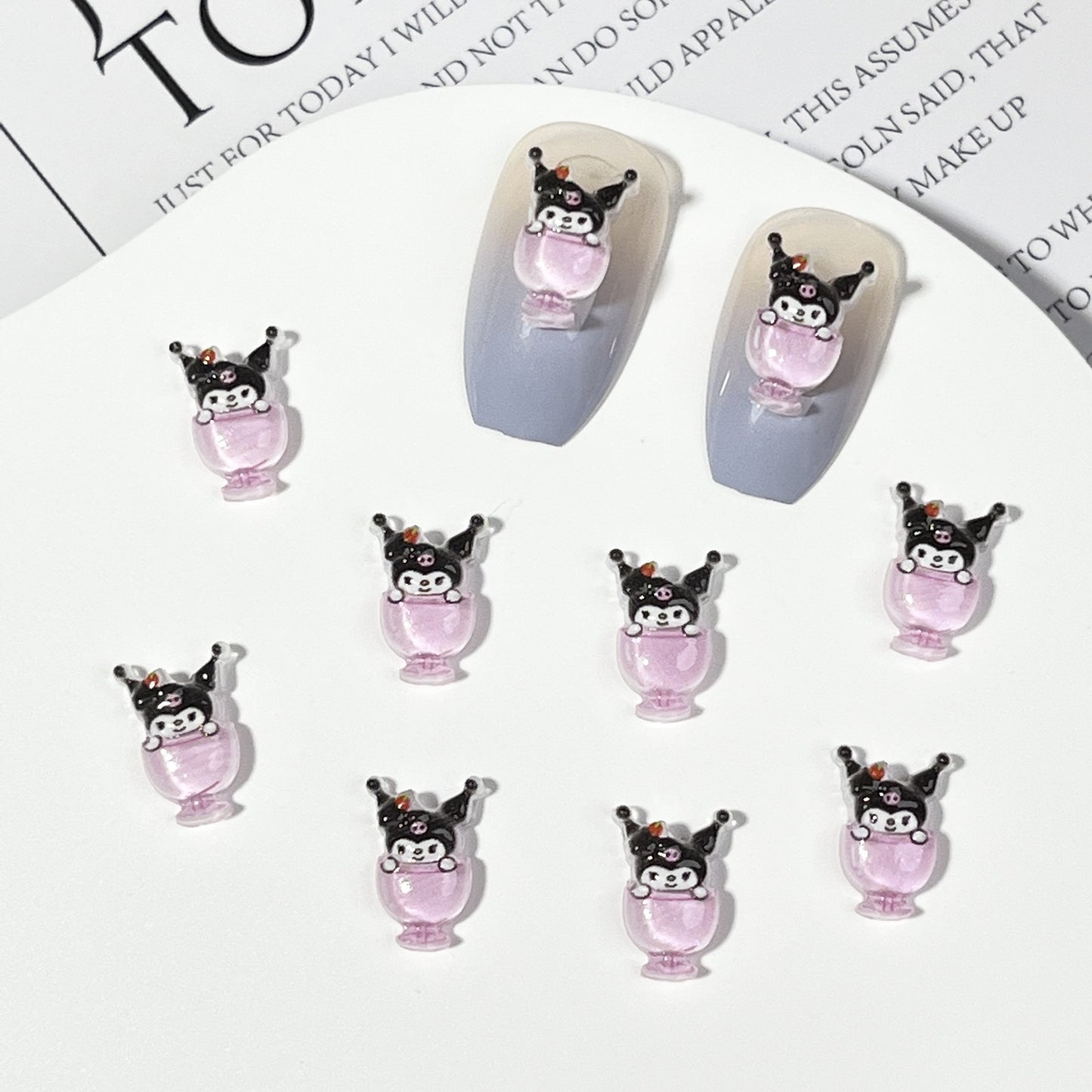 Ice Cream Cartoon Ornament Summer Cone Nail Care Nail Art