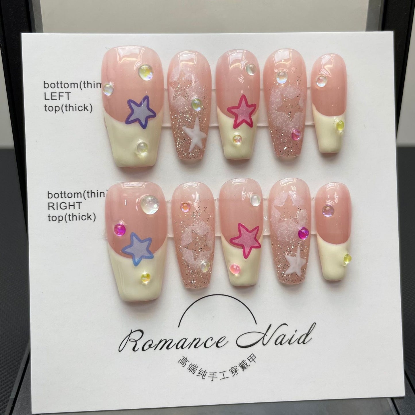 Handmade Cute Finished Beauty Wearable Gentle Nail Stickers