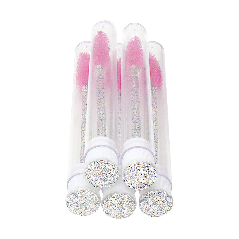 With Diamond Mascara Brush Disposable Crystal Makeup Brushes Accessories