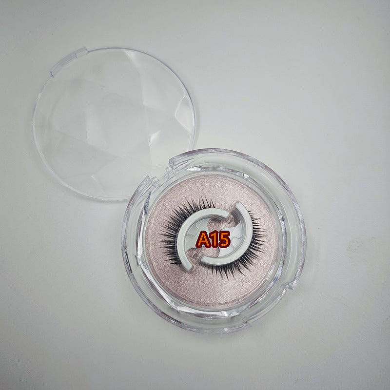 Cils Bande de gelée pour cils Boîte en cristal Faux cils doux et confortables simples