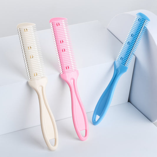 Rasoir à double face pour couper et effiler les cheveux Brosses et peignes pour coiffure