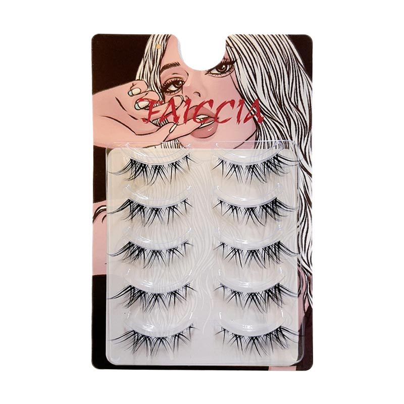 Oblique Flying Eyelashes Thick Natural One-piece Little Devil False Lashes