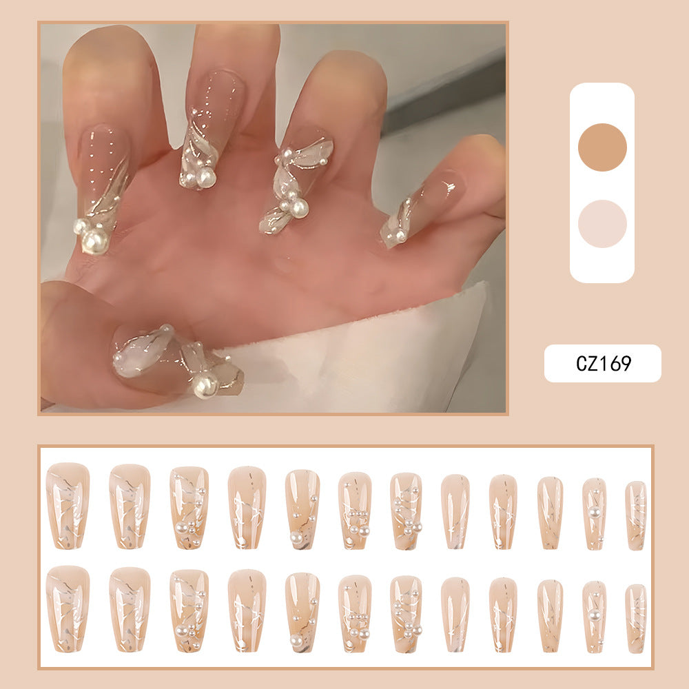 Pièce de beauté longue et faite à la main en forme de papillon pour nail art