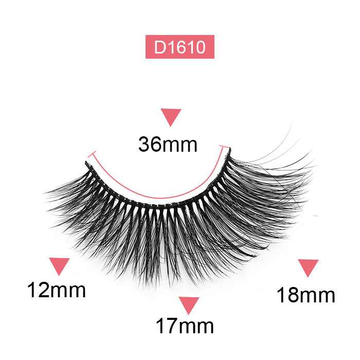 Coffret de faux cils épais, doux et bouclés