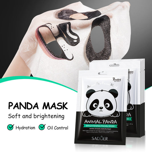 Masque facial à motifs d'animaux anglais Soin hydratant nourrissant pour le visage