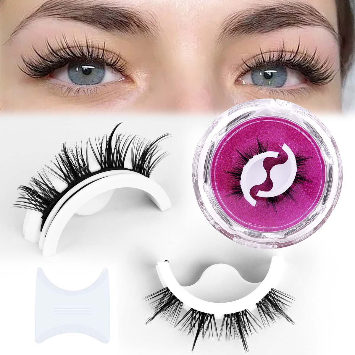 Large Twisted Rolls Natural Thick Eyelash False Lashes