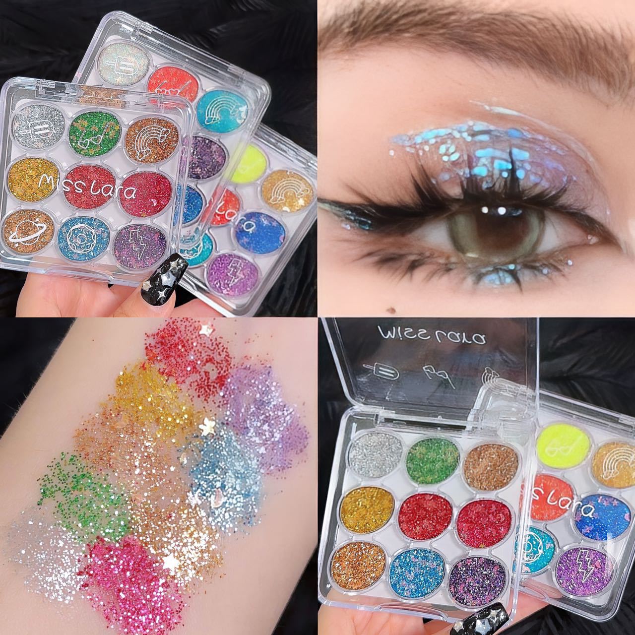 Plate Gel Super Shiny Crystal Stage Shimmer Sequins Special Eyeshadow