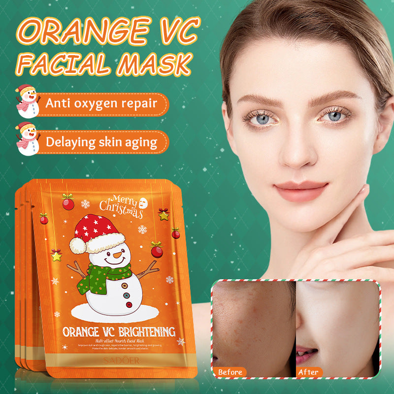 Masque de Noël anglais complet Soin du visage blanchissant à l'acide hyaluronique