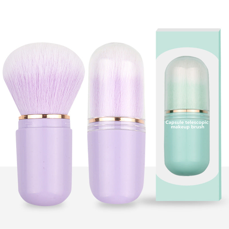 Single Brush Retractable Capsule Travel Portable Makeup Brushes Accessories