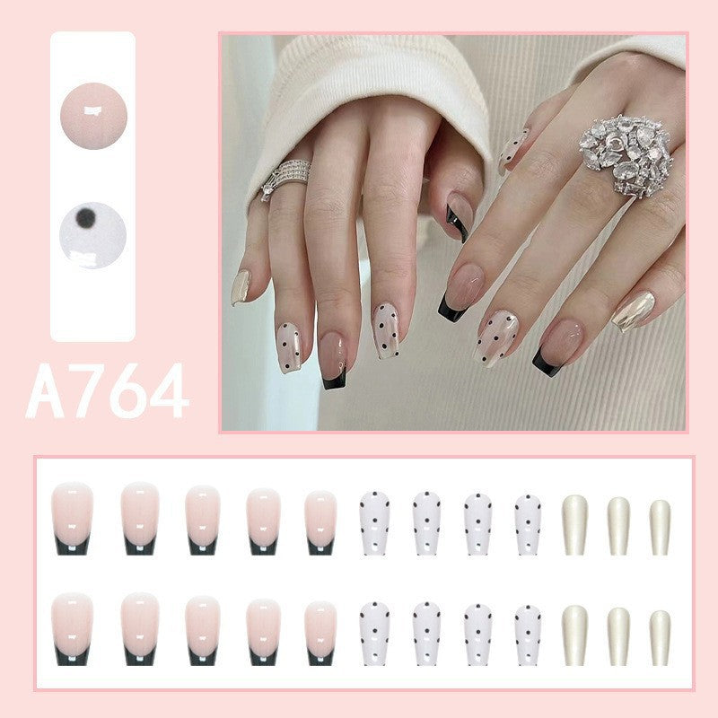 Wear Jelly Glue Fake Patch Tip Nail Stickers