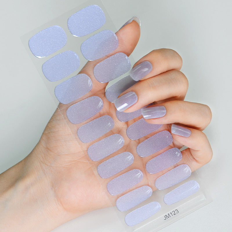 Solid Color Second Generation Flash Uv Nail Stickers