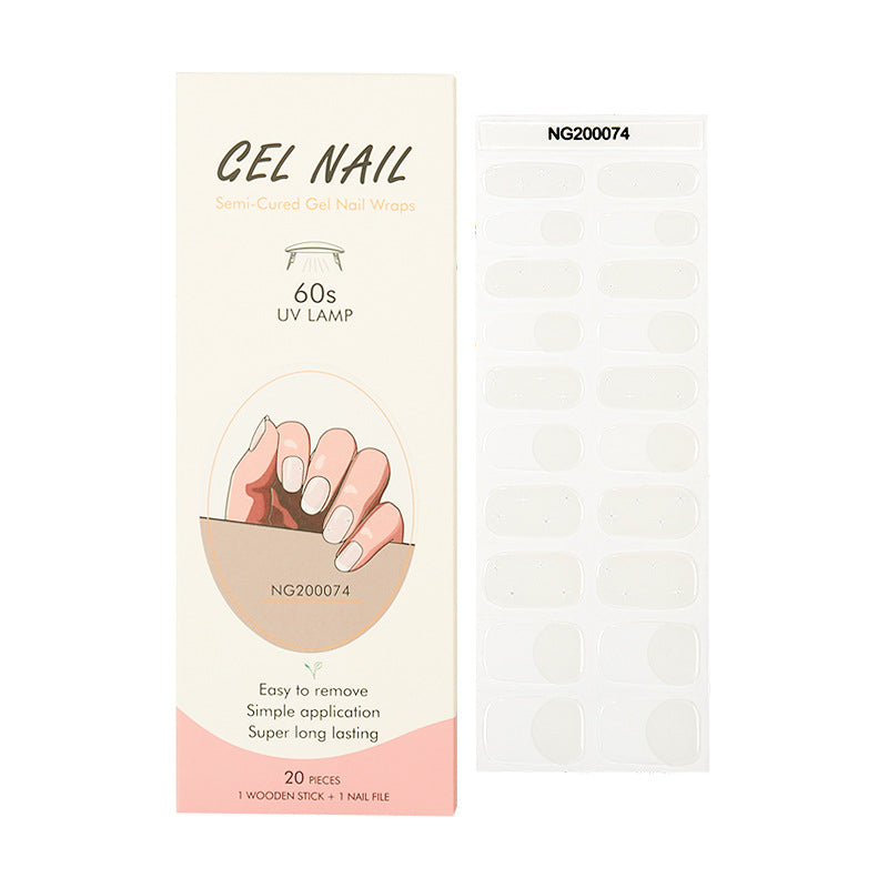 Gel Finger Therapy Light Uv Half Nail Stickers