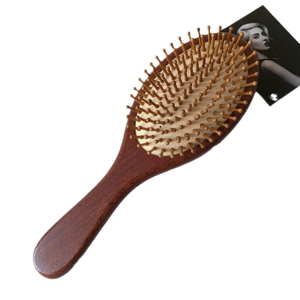 Brosses et peignes à cheveux ménagers à coussin d'air en bois d'ébène pour massage du cuir chevelu