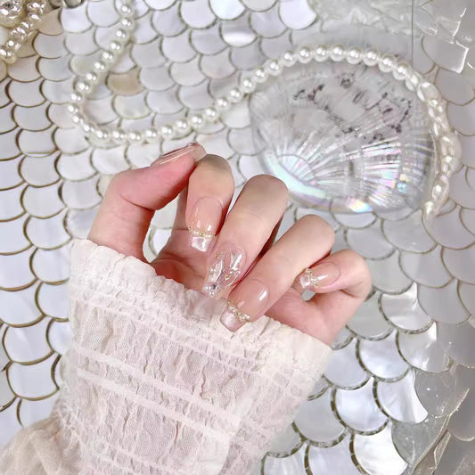 Perles de poisson humaines peintes à la main pour nail art fini à la française