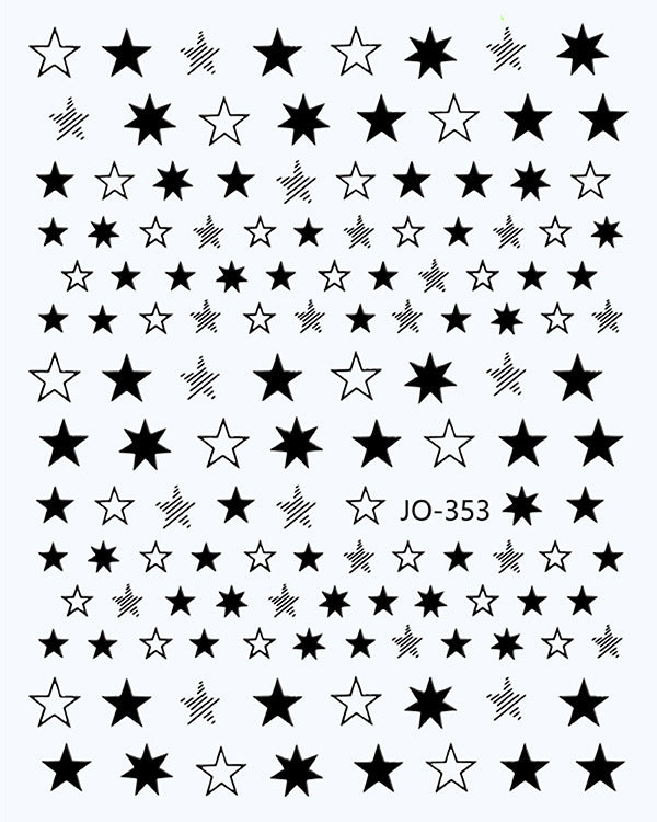 Flash Five-pointed Star For Wear Macaron Nail Stickers