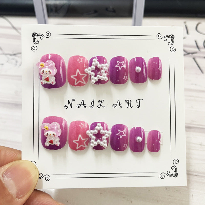 Cute Wear Detachable Beauty Patch Fake Nail Stickers