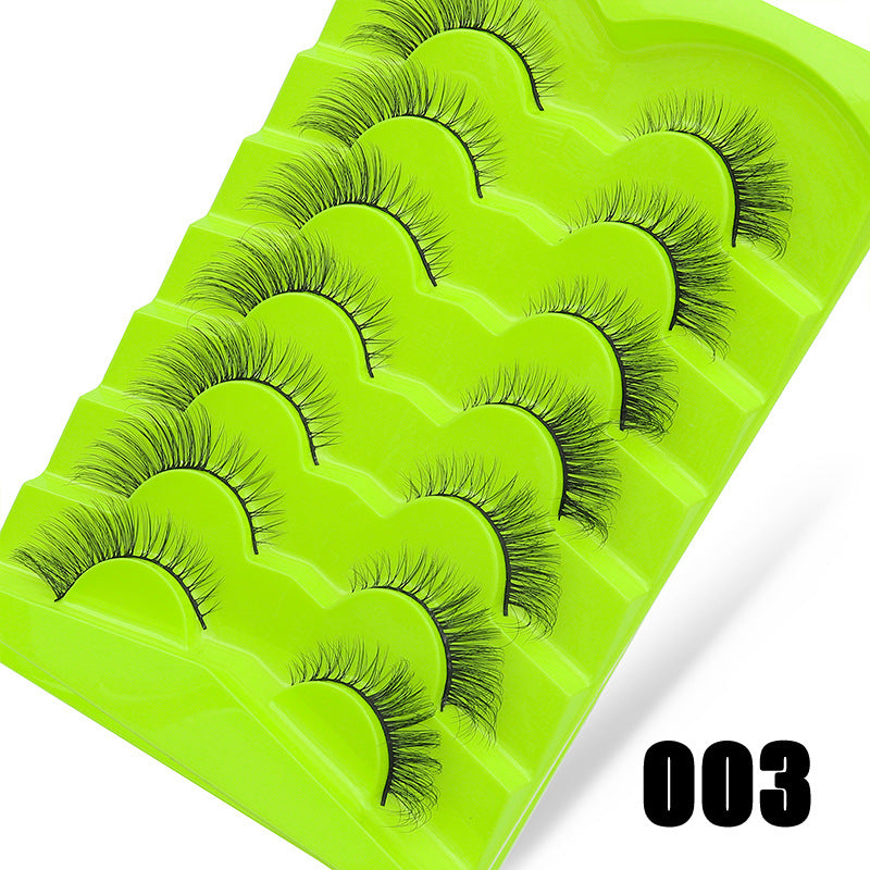 Large Capacity Pairs Of Green Fox Series False Lashes