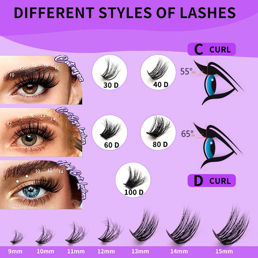 Eyelashes Fly Fluffy Qu Hot Melt False Lashes