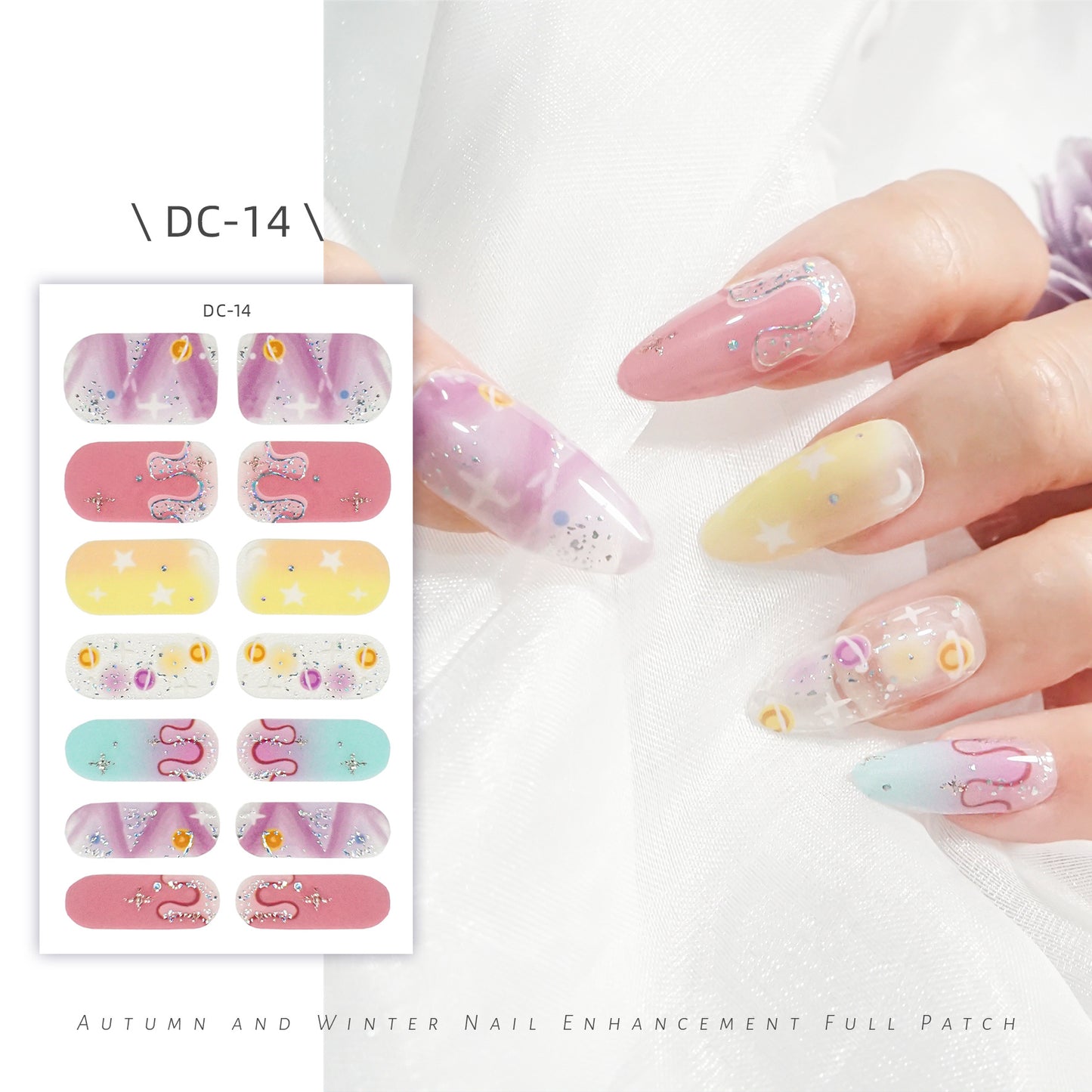 Cute Strawberry Rabbit Gel Waterproof Durable Nail Stickers